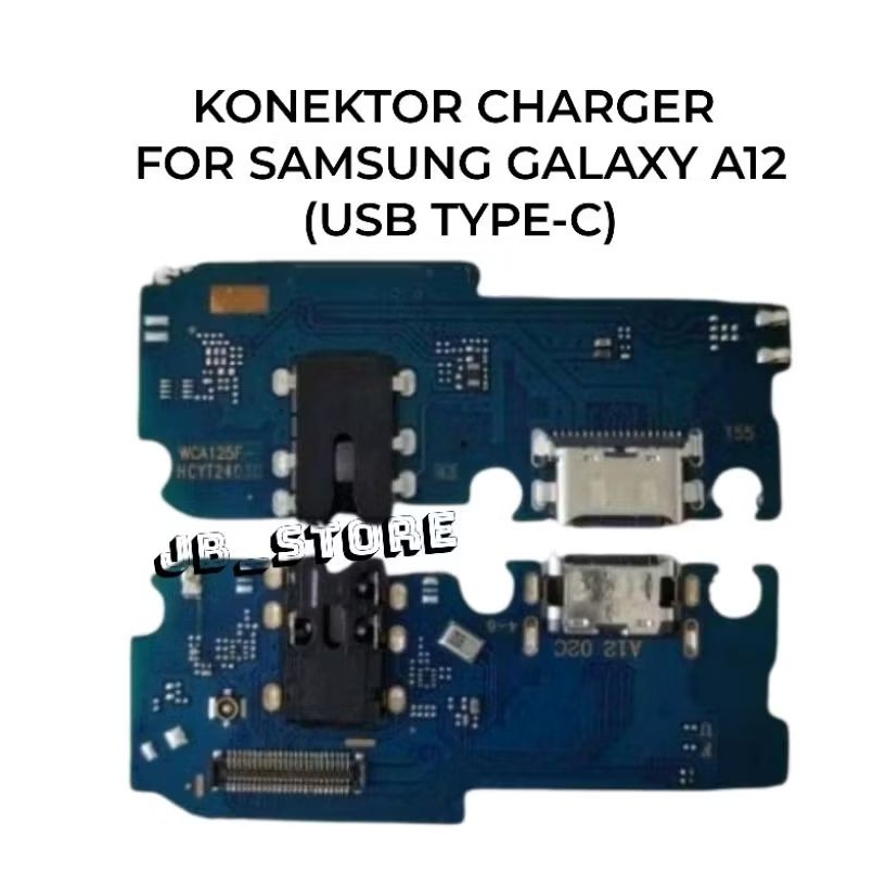 Konektor Charger Samsung A12 - A125F Board Charger Port USB TYPE-C