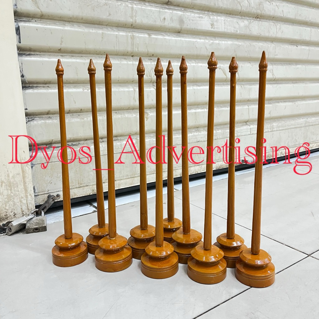 Tiang bendera kayu meja Tiang vandel meja