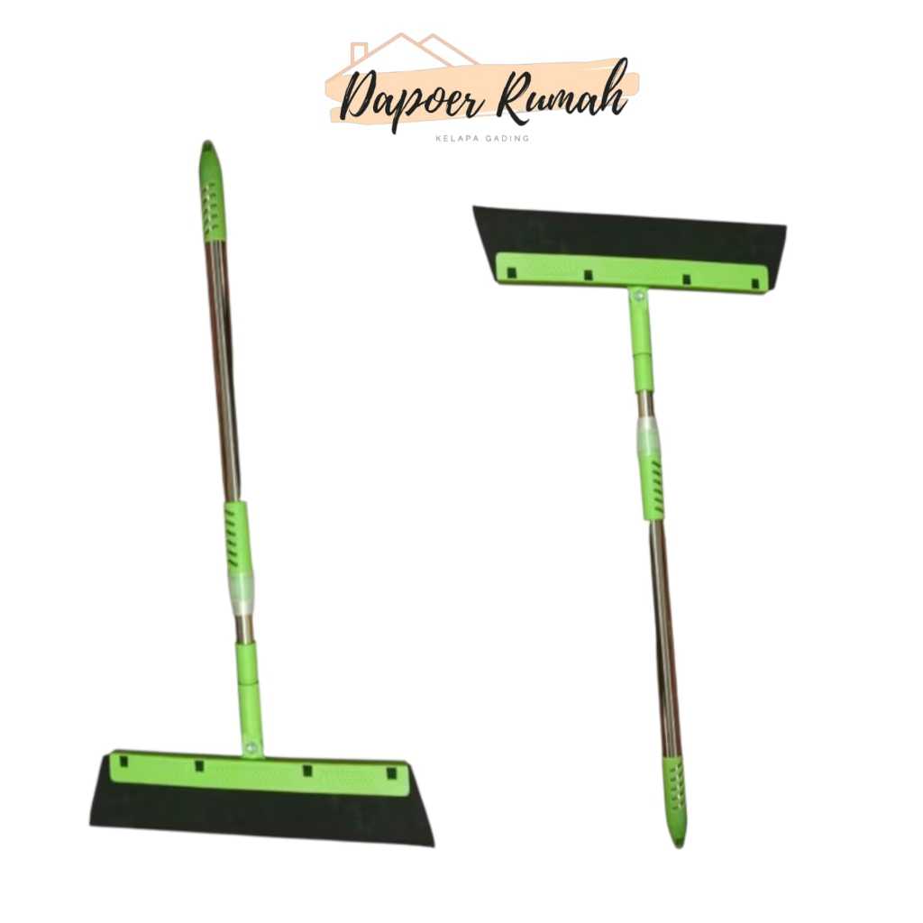 Pel Lantai Dorongan Air/Wiper Lantai Panjang/Pel Lantai Karet Dorong