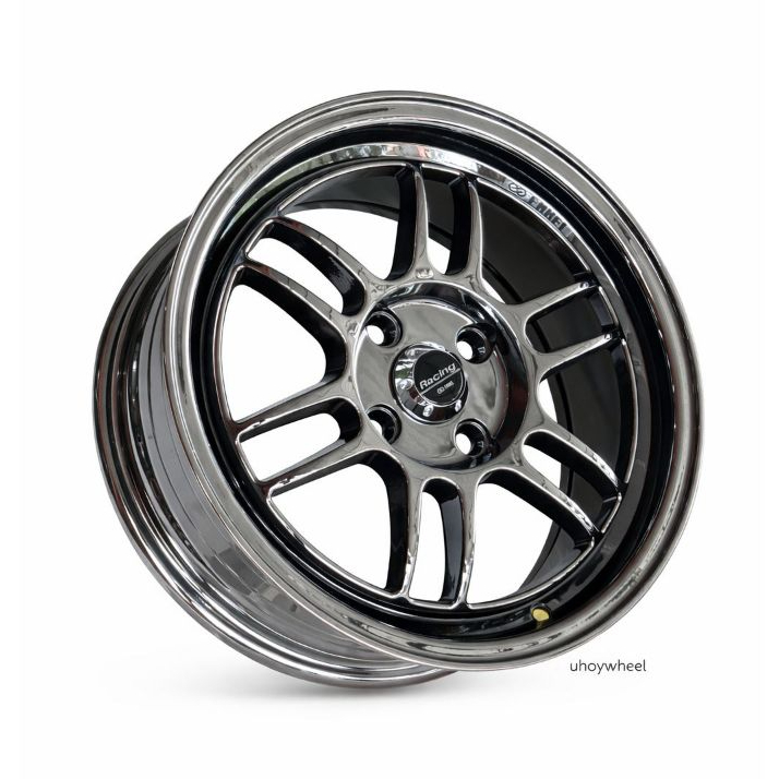 Velg Enkei RPF1 Ring 15x6.5 H4x100 et +40 Black Chrome