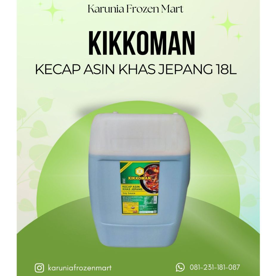 Kikkoman Kecap Asin Khas Jepang 18L Kikkoman Kecap Asin Khas Jepang 18L
