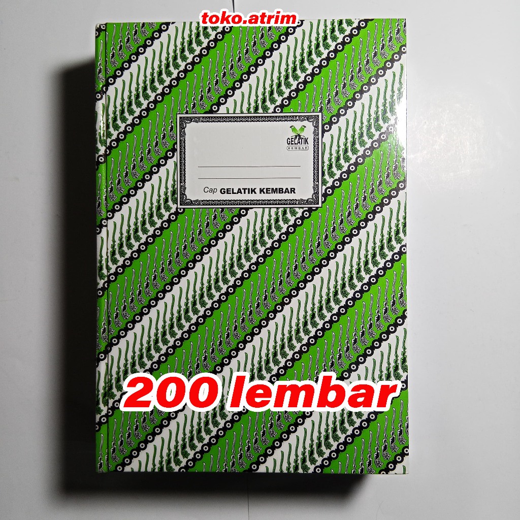 1 PCS | Buku Hardcover Folio Gelatik 200 Lembar | Buku Folio Hard Cover Isi 200 Lembar | Buku Batik 