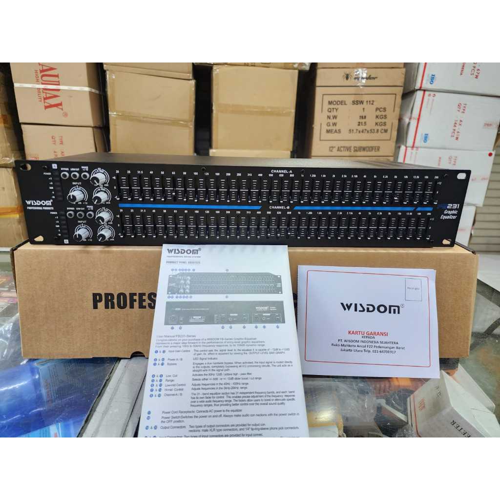 Equalizer Wisdom FB231 2x 31 Band Stereo Graphic
