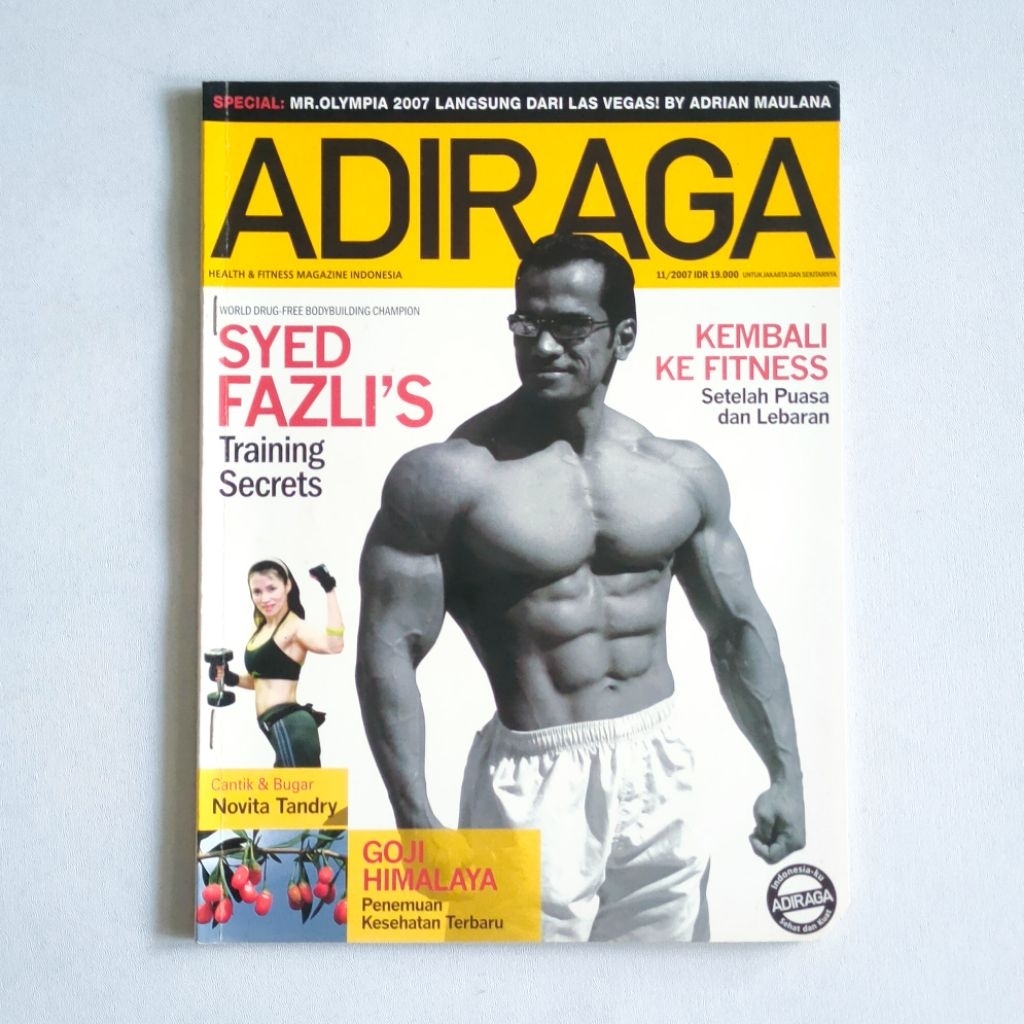 Majalah Bodybuilding & Fitness ADIRAGA Vol 11 Tahun 2007