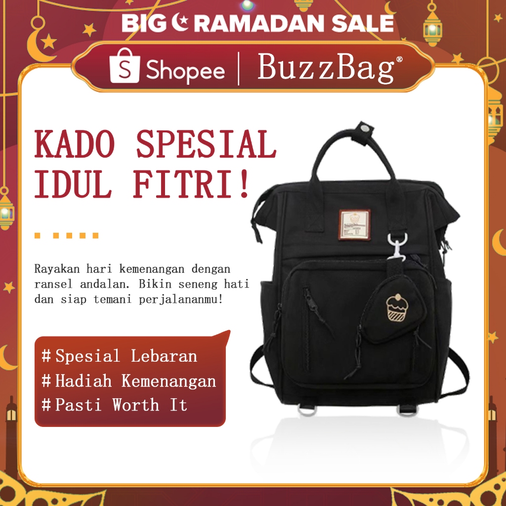BUZZBAG - Tas ransel lucu korean style tas sekolah wanita tas sekolah korean style tas sekolah korea