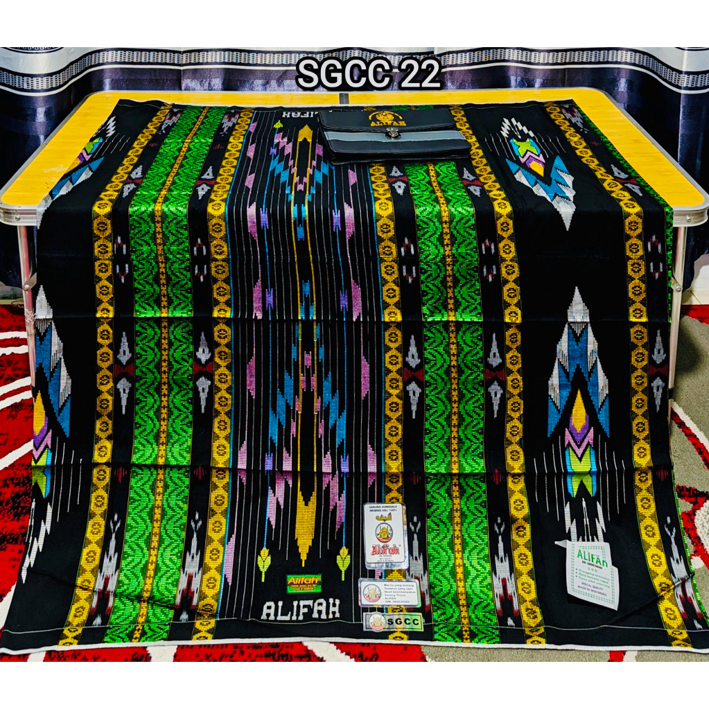 Sarung Alifah sgcc motif gahar terbarun kemasan tas