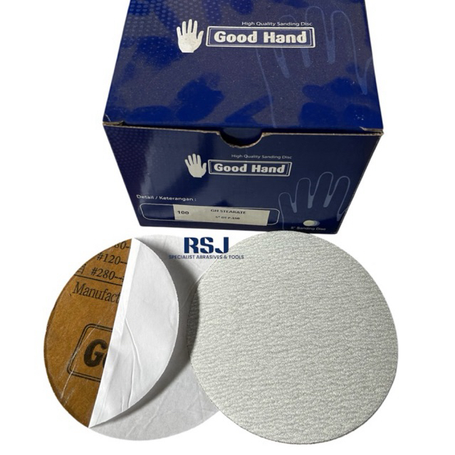 amplas bulat 5 inch Stikit Grit 150 GH sterate