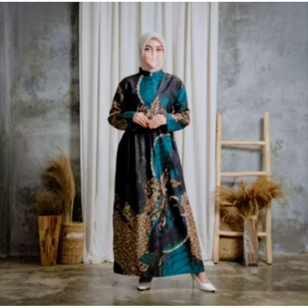 GAMIS BATIK MODEL KEKINIAN CANTIK DAN MURAH 4 MOTIF WARNA