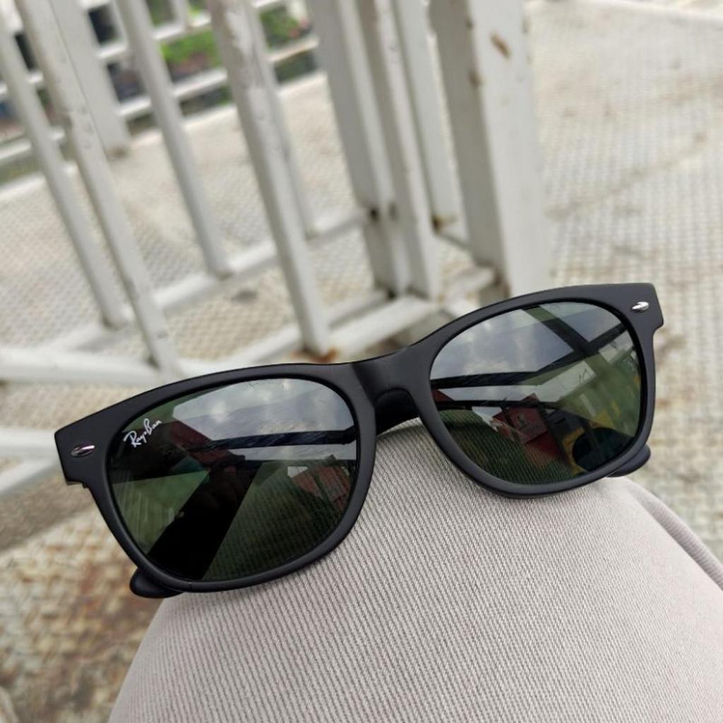 Kacamata Rayban Wayfarer RB2132 Lensa Kaca Doff Secen Ori