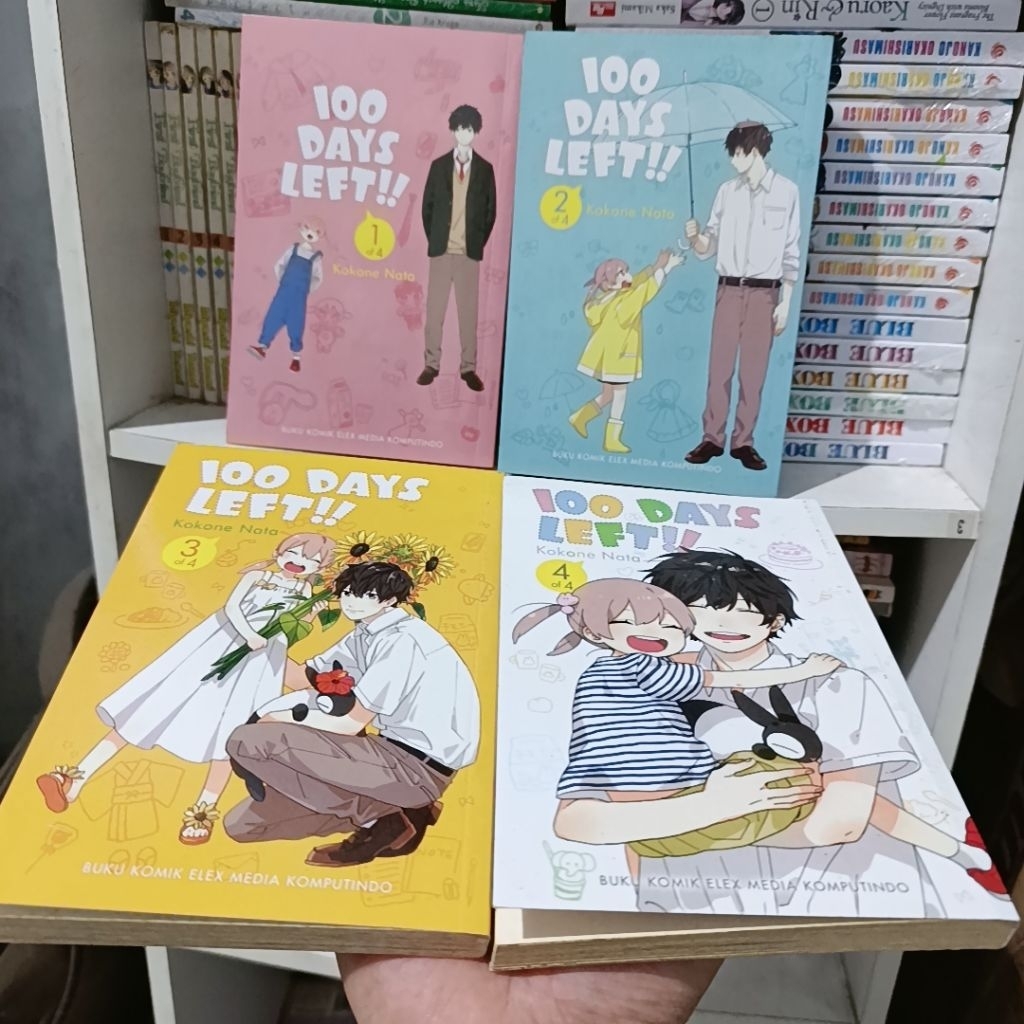 komik 100 days left vol 1-4 set preloved