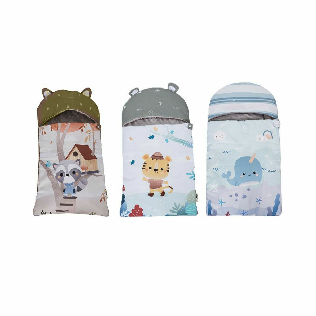 Vee And Mee Sleeping Bag Icy Whale / Omiland Sleeping Bag Kantong Tidur Bayi Alpaca Series / Floral 