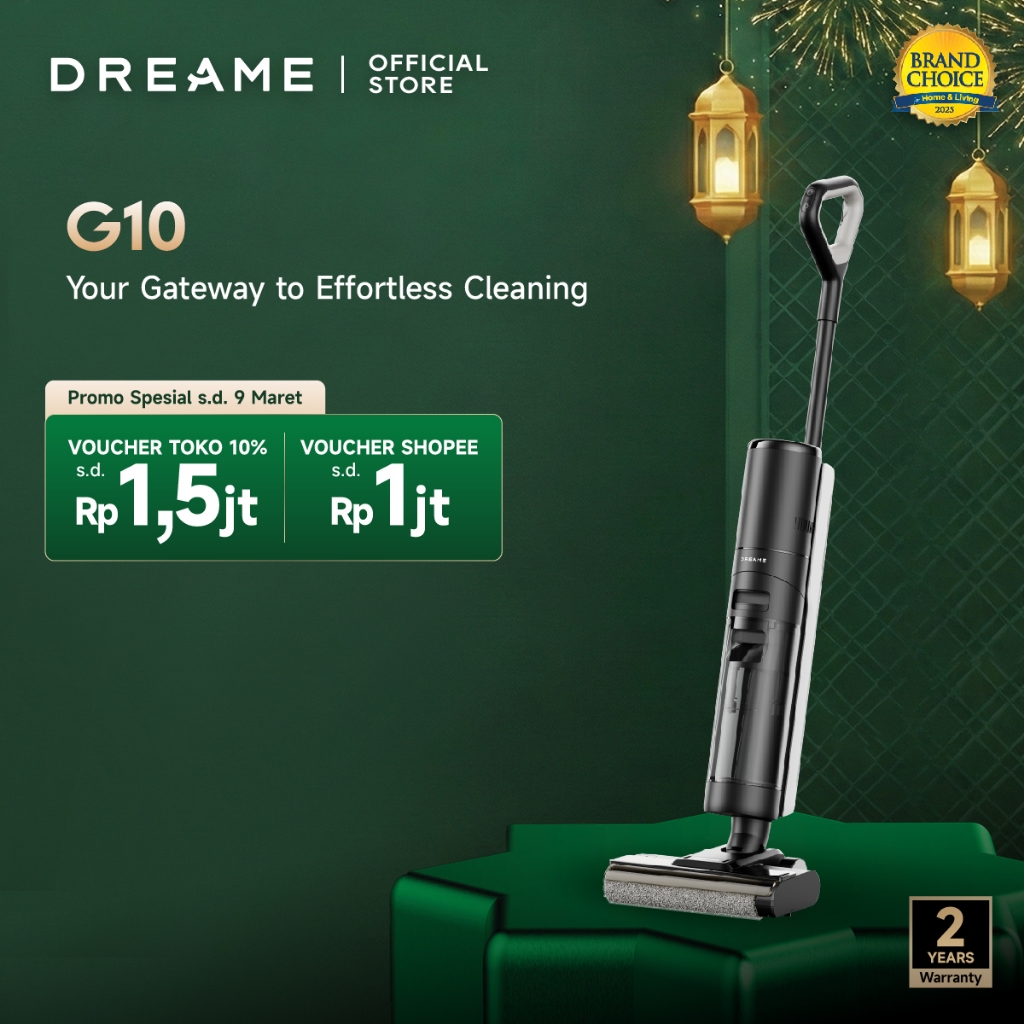 Dreame G10 Wet and Dry Vacuum | Edge Cleaning | Mess Detection | Self Cleaning and Drying