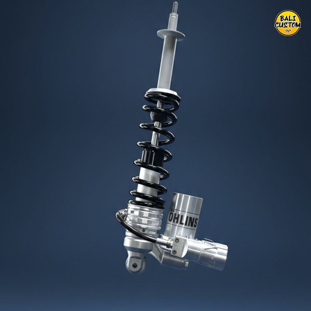 Shock Belakang Copy Ohlins Premium Model Tabung Preload Vespa Matic