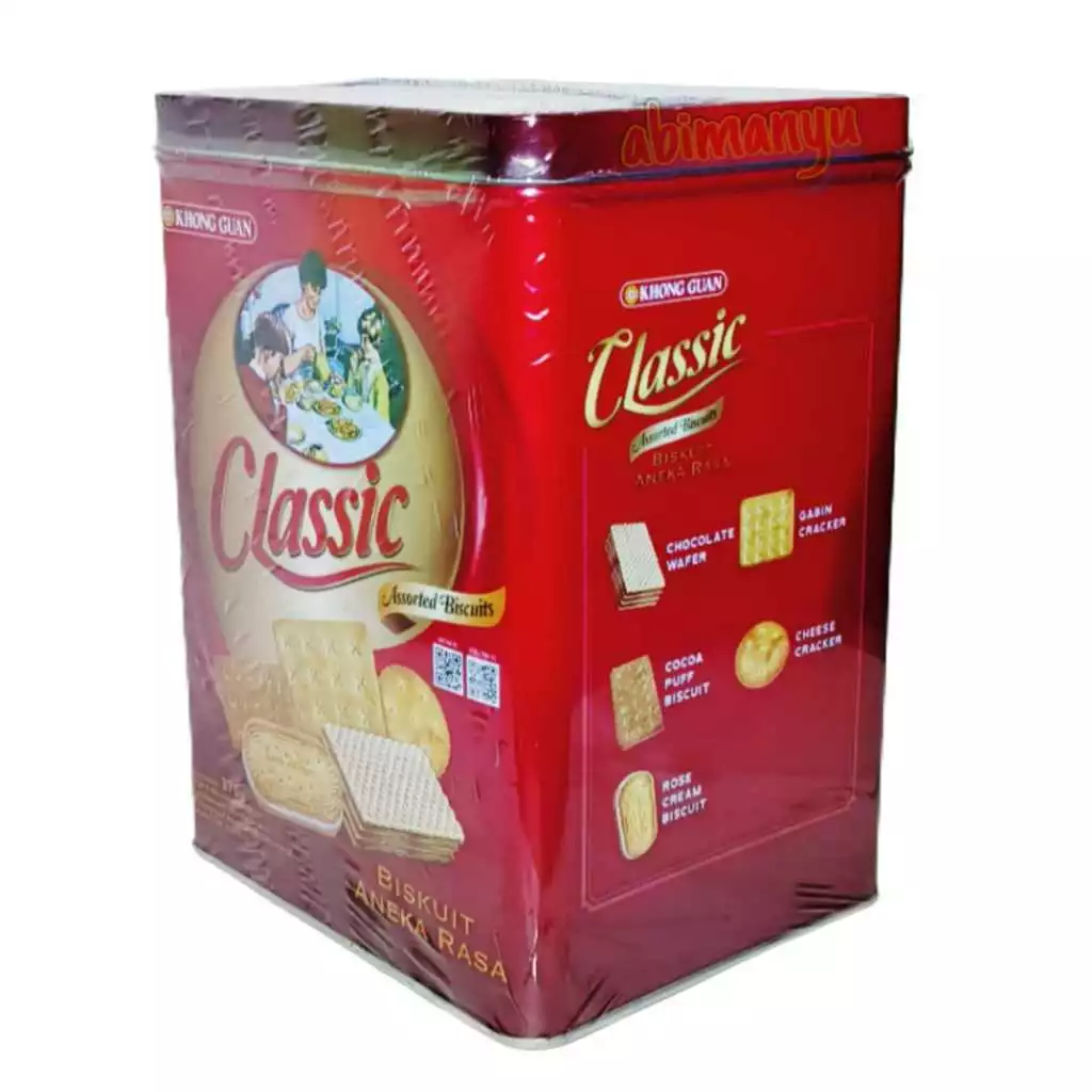 khong guan kaleng classic assorted biscuits 375 gr