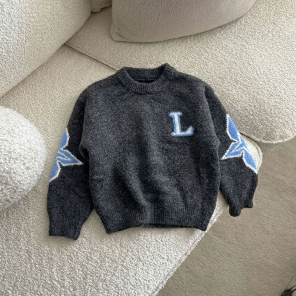 SWEATER KNIT ANAK PREMIUM - LIAM KNIT SWEATER - Knit Cable Sweater Baju Lengan Panjang Anak Laki Lak