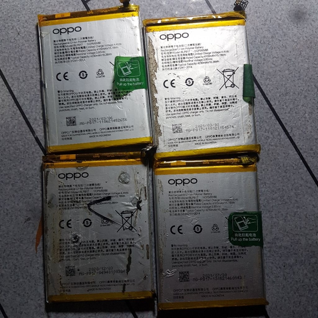 Baterai Oppo A15 / 15s / A11k / BLP817 /:Second Bergaransi