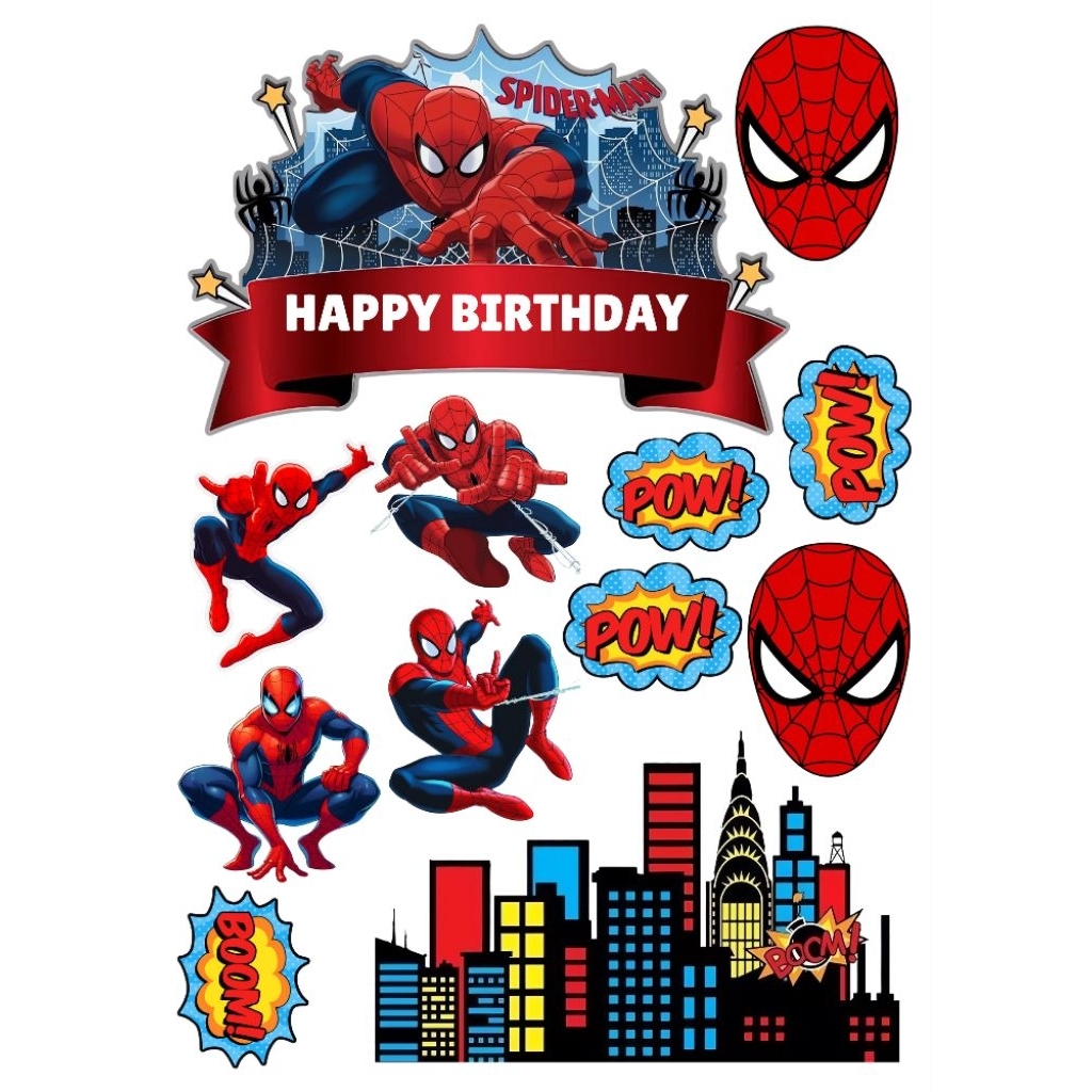 hiasan kue ulang tahun spiderman hiasan kue medan