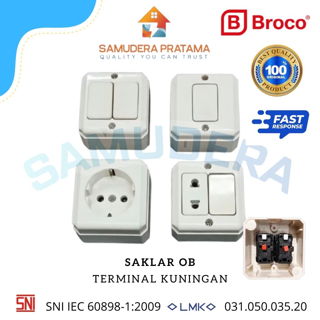 SAKLAR BROCO OB / SAKLAR TEMPEL RUMAH KAYU