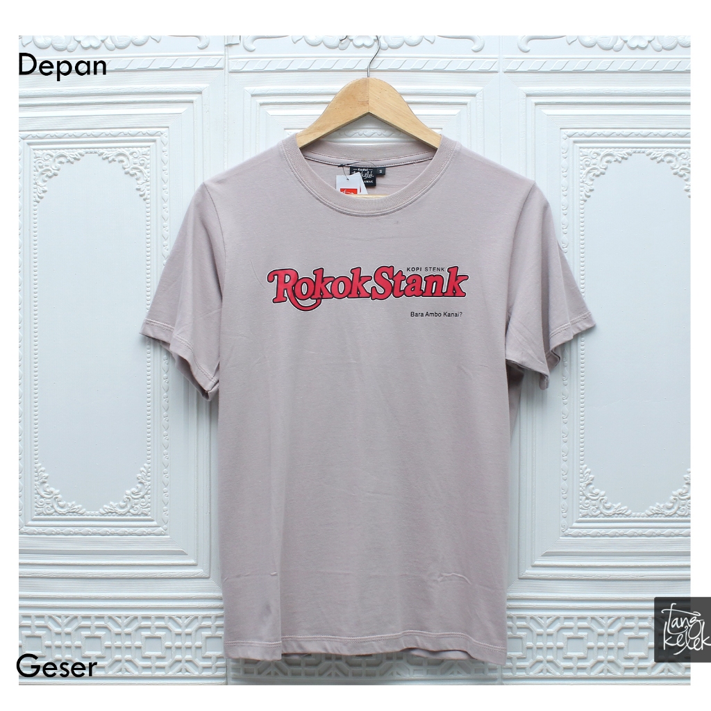 Tangkelek Baju Kaos RokokStank Warna Tortila