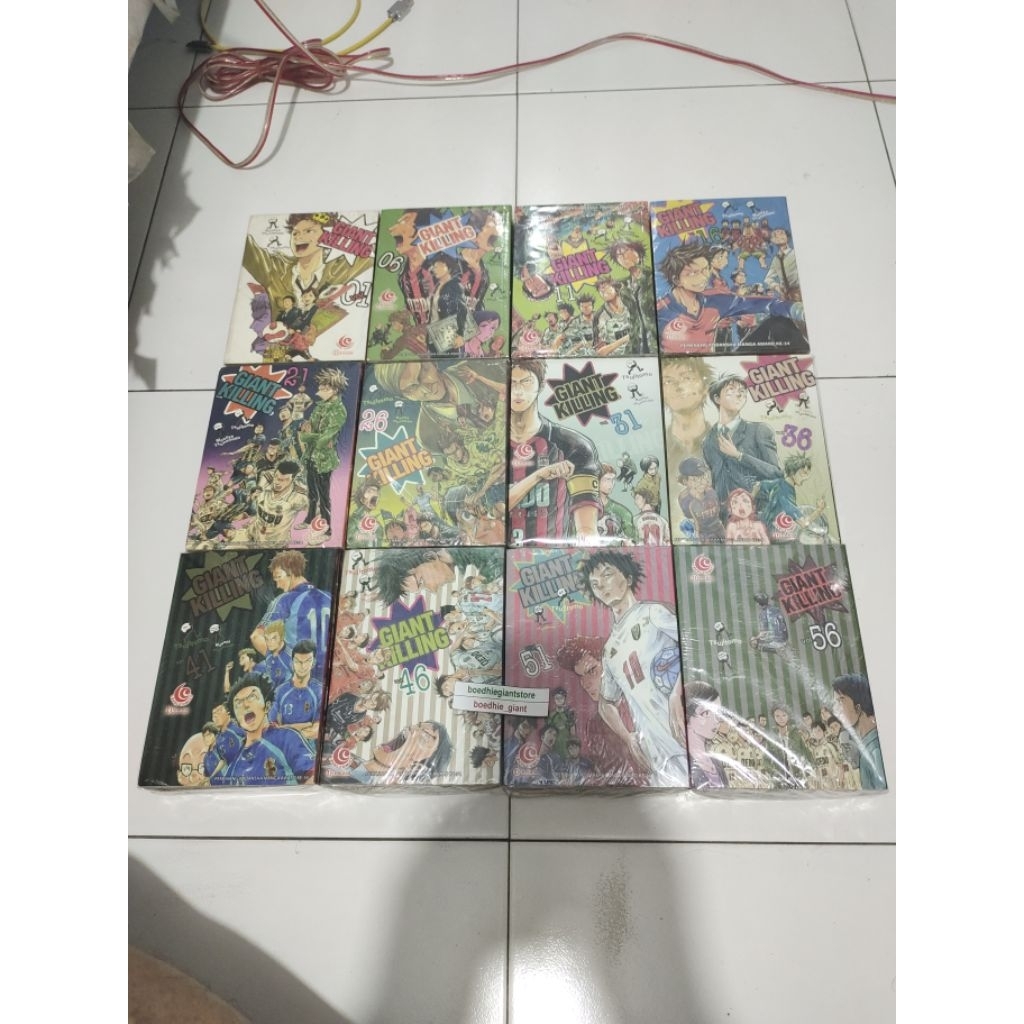 Komik Giant Killing 1-60, No Bolong, No Staples, Kolpri No Coret + Segel, TS
