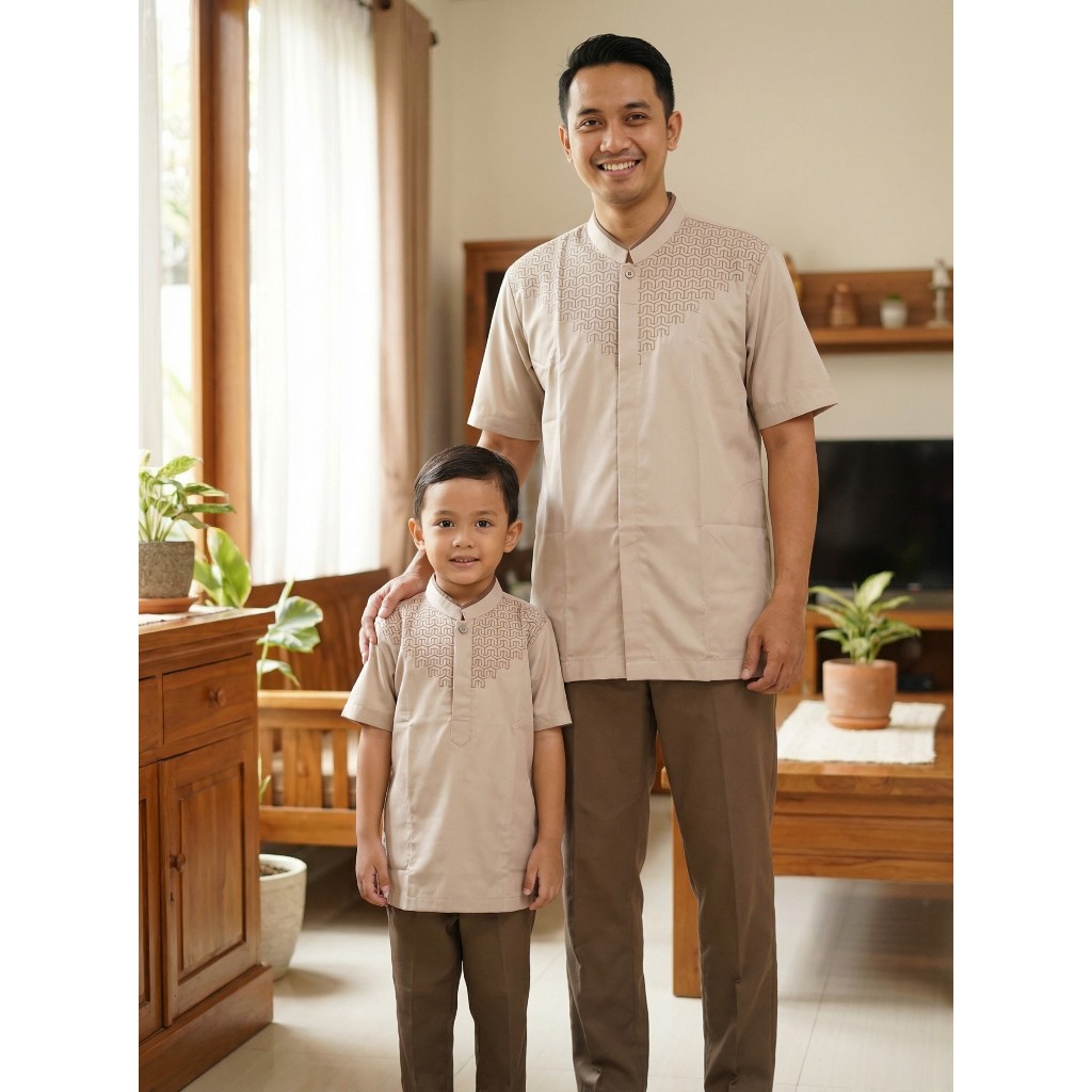 Sholeh Kids Koko Couple Alzam Free Peci Anak