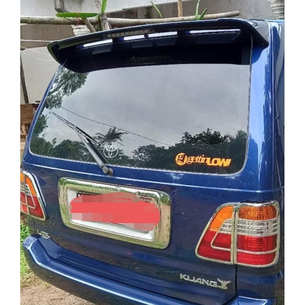 spoiler kijang kapsul 1997-2004 plus lampu plastik abs kijang krista