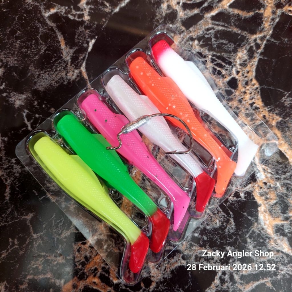 Paket Soft Lure Paddle Tail LAZARUS 8Cm/6Cm Lure Umpan Casting