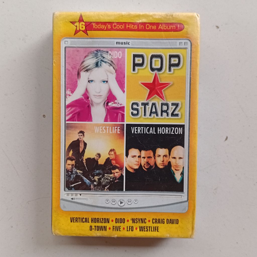 Kaset Various Artis Pop Starz (1995) Original BMG Segel Westlife N'sync Christina Aguelera