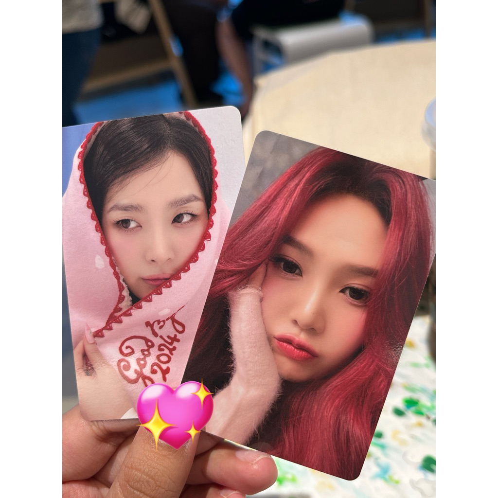 photocard joy & seulgi red velvet