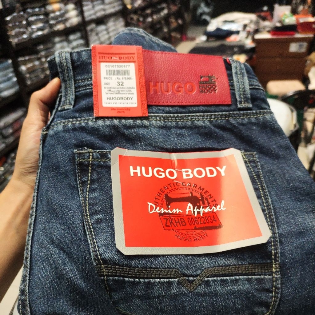 hugo body celana jeans pria original