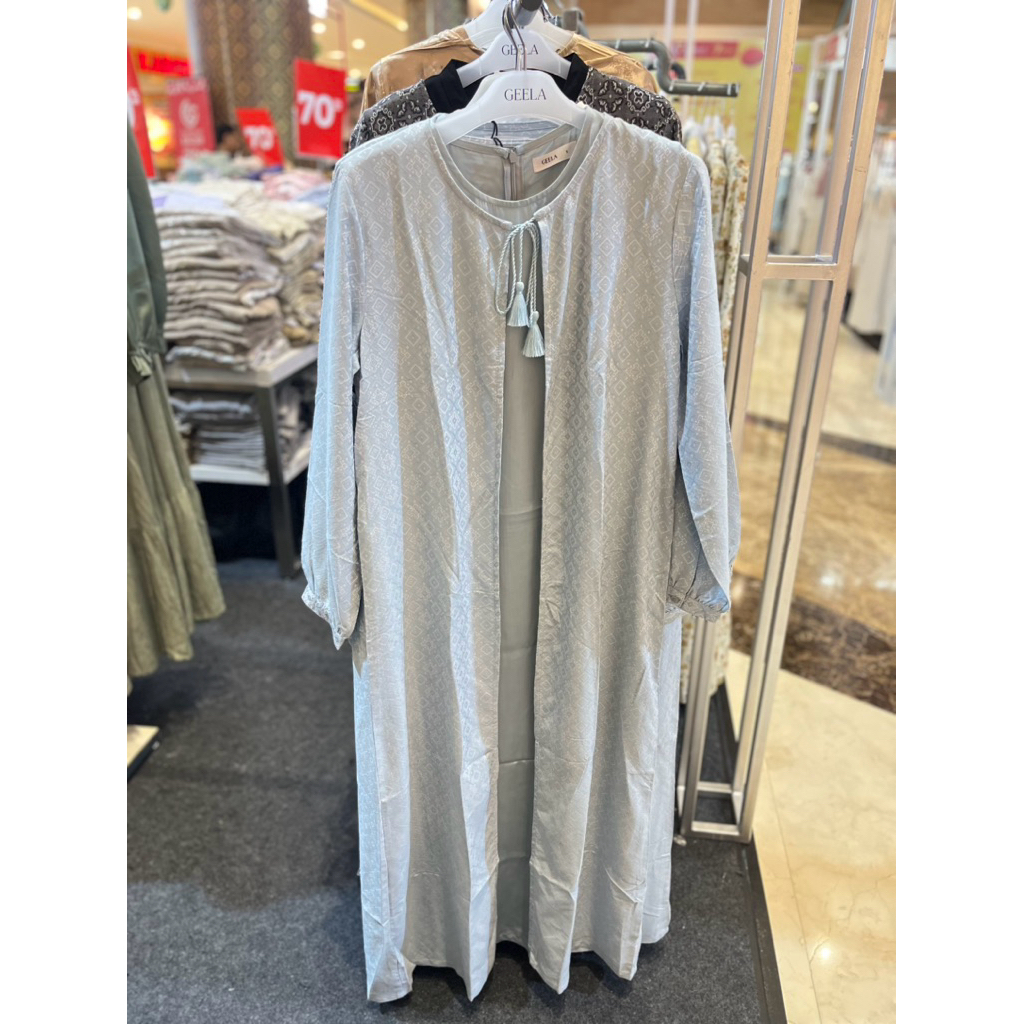 GAMIS ONE SET INNER + OUTER BRAND GEELA PROMO MURAH