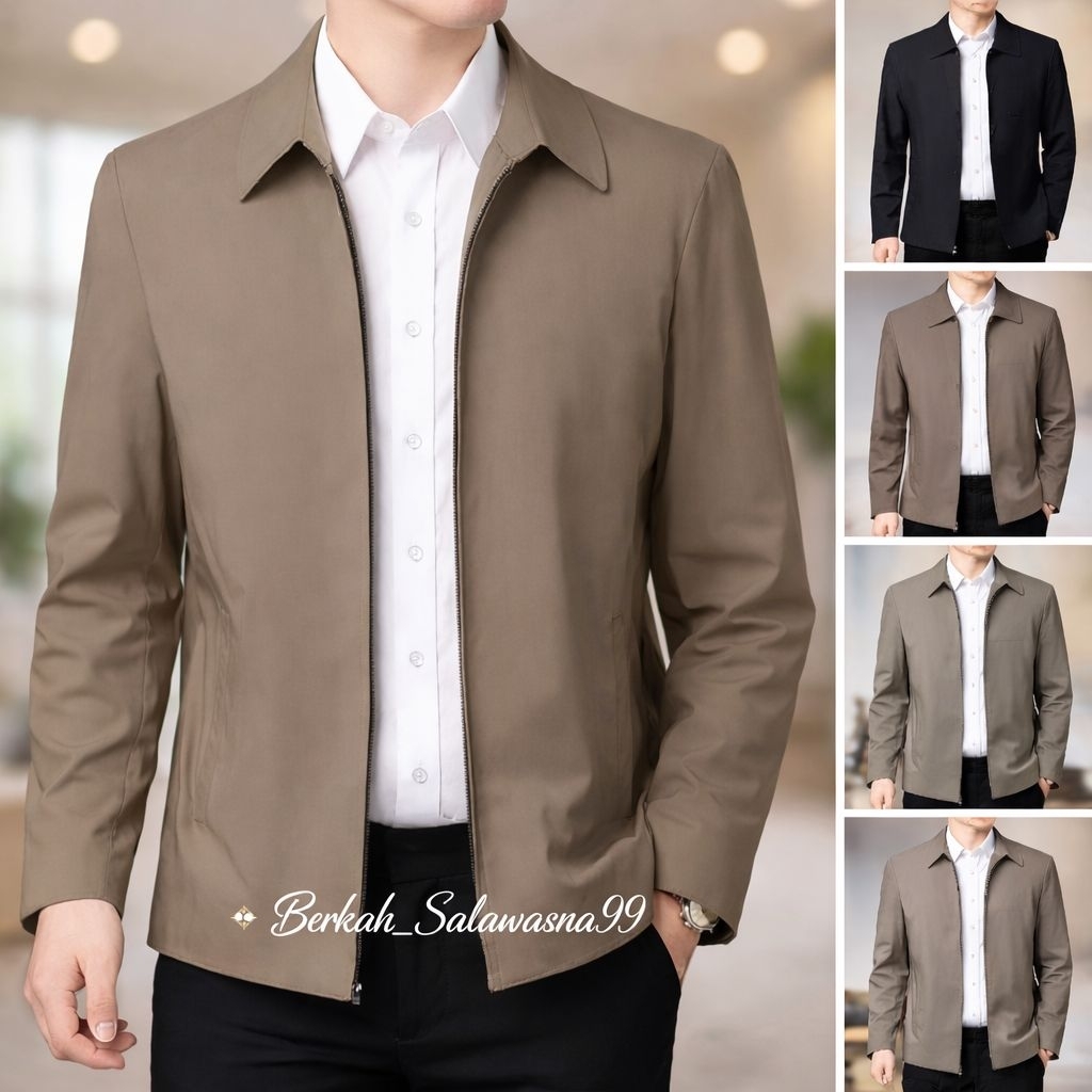 JAKET FORMAL SEMI JAS PRIA JASKET PRIA KANTOR JASKET SANTRI JASKET GURU JUMBO 5XL
