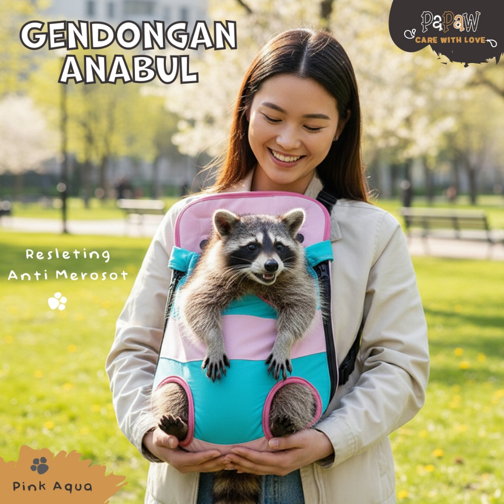 Tas Kucing Gendong Gendongan Depan Belakang Kitten Anjing Lucu Kecil Besar Hewan Jumbo