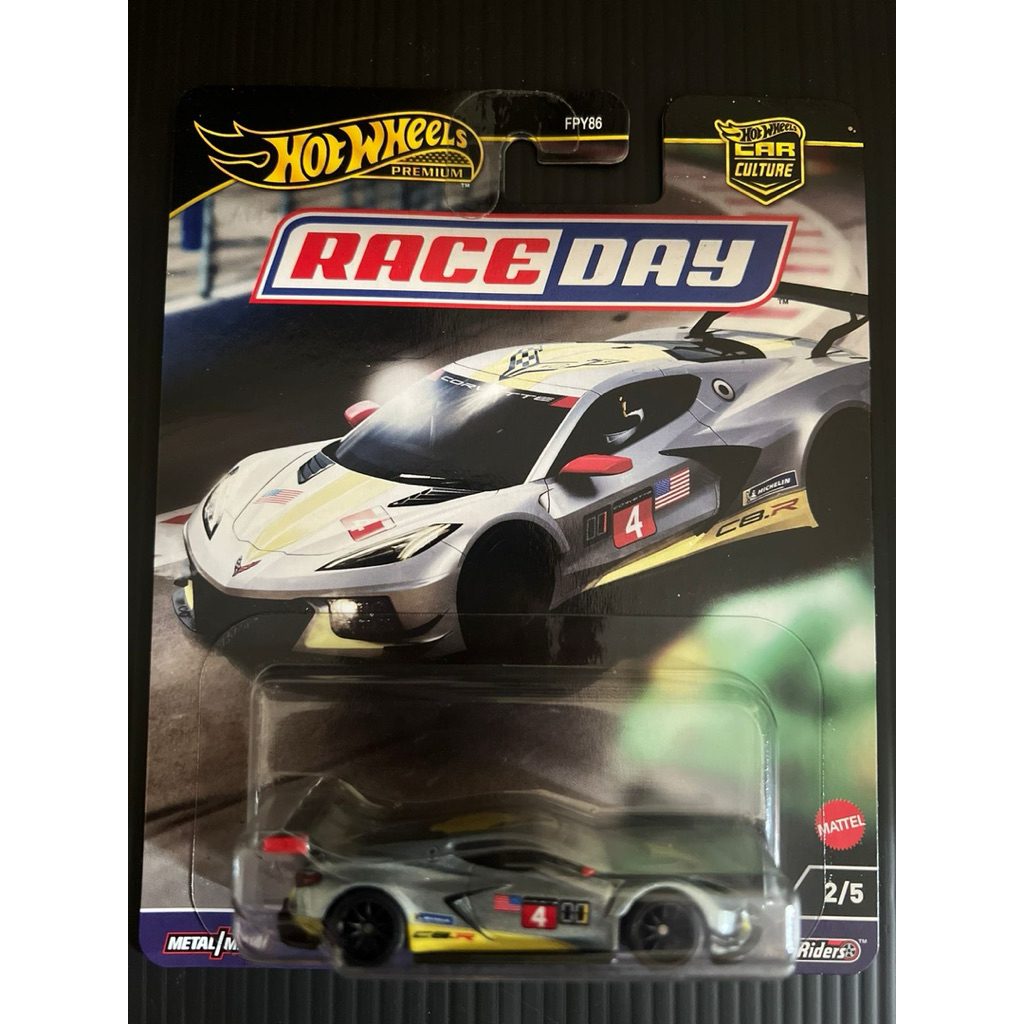 hot wheels premium raceday corvette c8 r