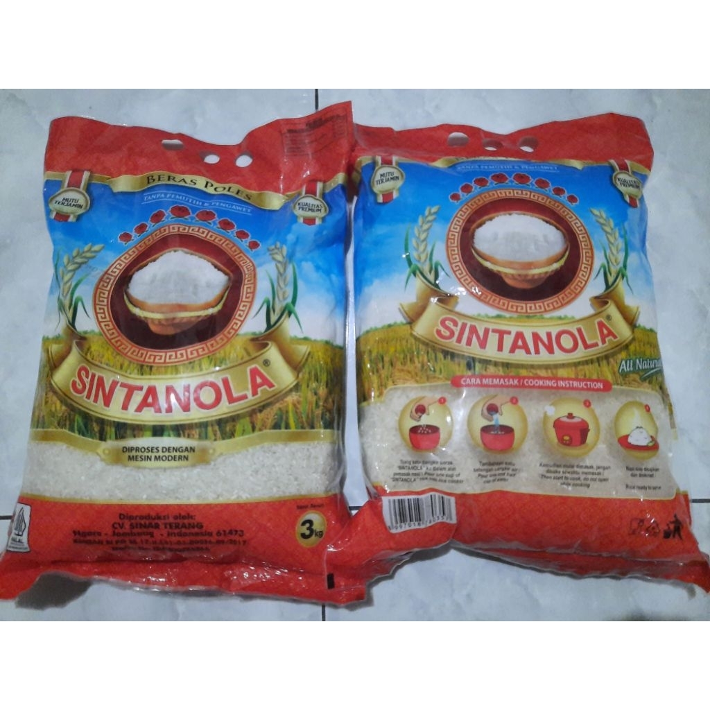 Beras Sintanola 3kg Ready Siap Kirim