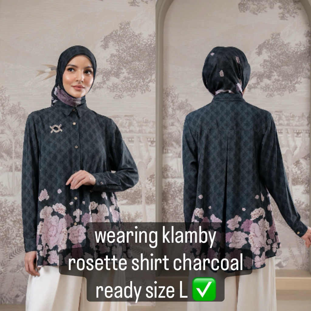 wearing klamby rosette shirt 2.0