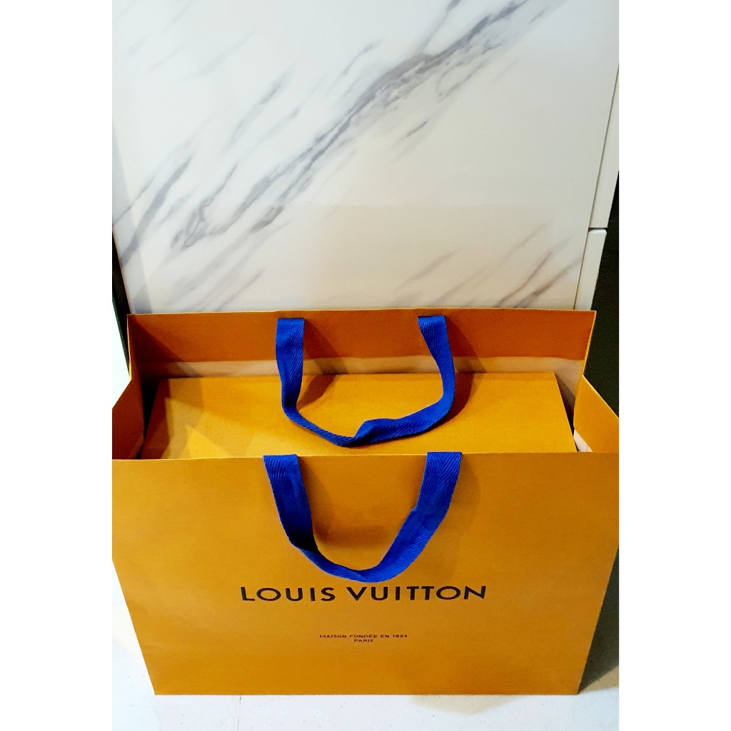 1SET BOX & PAPERBAG AUTHENTIC LOUIS VUITTON LV Original ori Speddy metis alma neverfull bumbag Felic