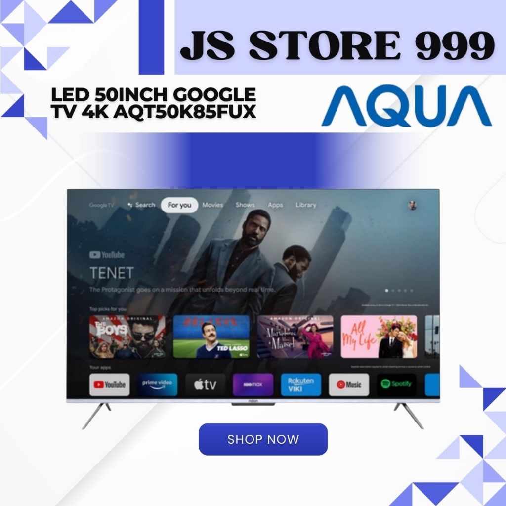 LED AQUA JAPAN 50INCH  GOOGLE TV UHD 4K AQT50K85FUX