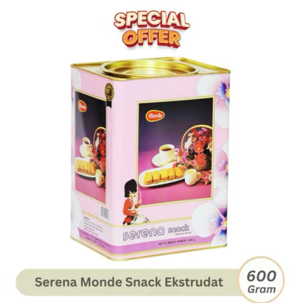 SERENA MONDE SNACK KALENG PINK 600 gr EXP 2027