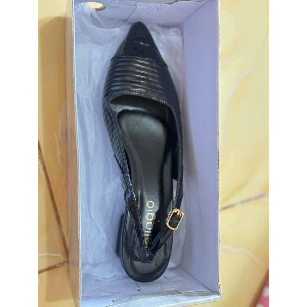 Preloved Bellagio Sepatu Selop Heels Wanita Kantor Ukuran 38