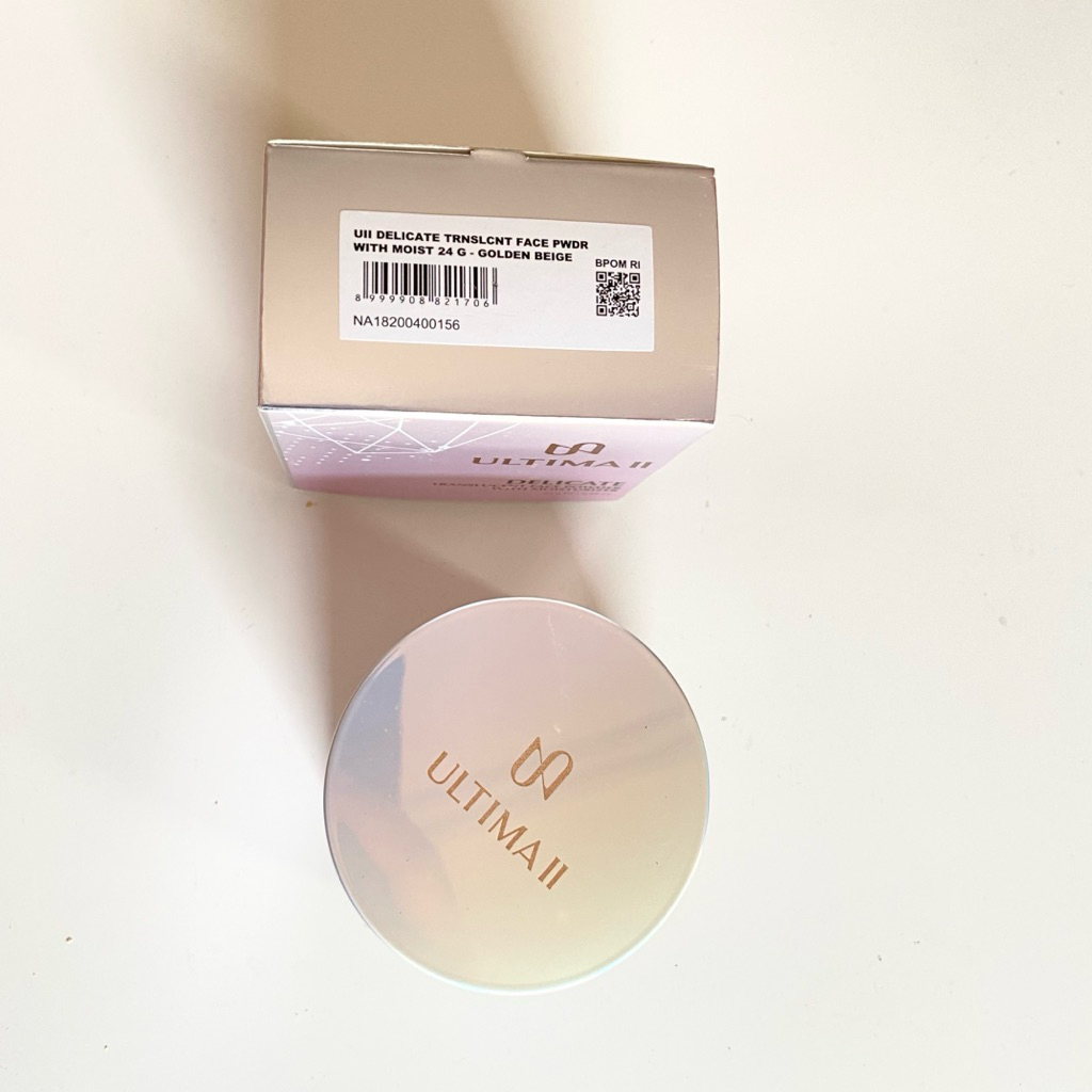 PRELOVED ULTIMA II Delicate Loose Powder - Golden Beige - Bedak Tabur 24g with Moisturizer