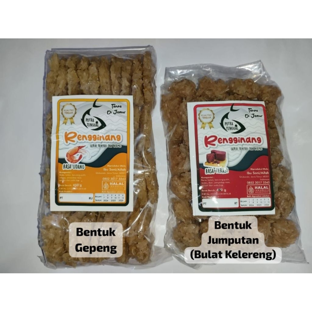 RENGGINANG MENTAH SITUBONDO SIAP GORENG TANPA DIJEMUR RENGGINANG GURIH RASA IKAN BAWANG TERASI UDANG