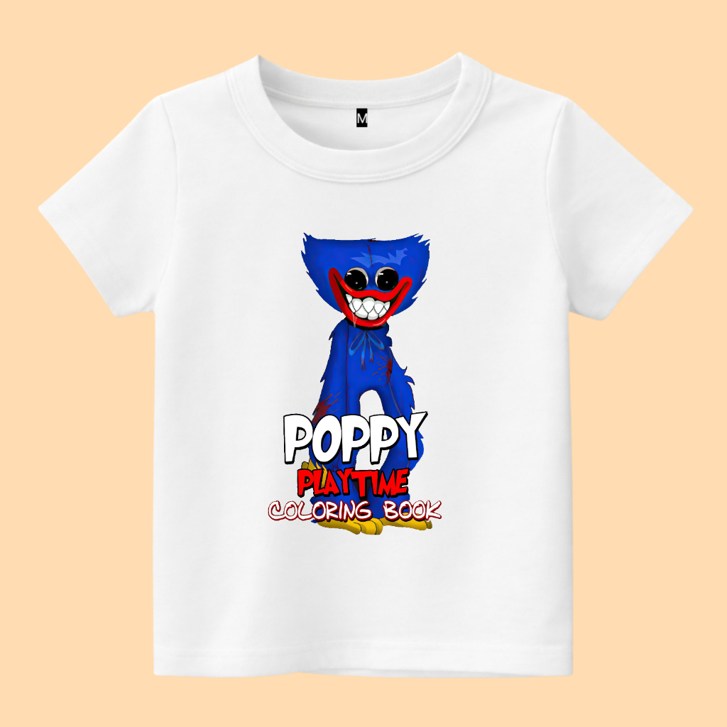 baju kaos anak gambar Poppy playtime