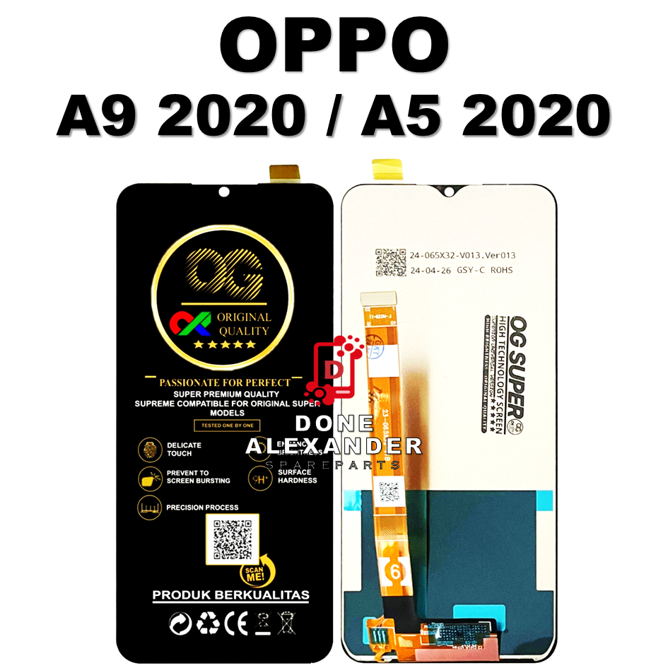 LCD TOUCHSCREEN OPPO A9 2020 / A5 2020 COMPLETE ORIGINAL 100% FULLSET