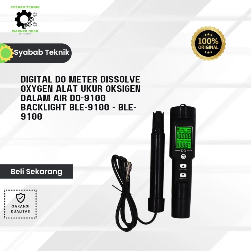 Digital DO Meter Dissolve Oxygen Alat Ukur Oksigen Dalam Air DO-9100 Backlight BLE-9100 - BLE-9100