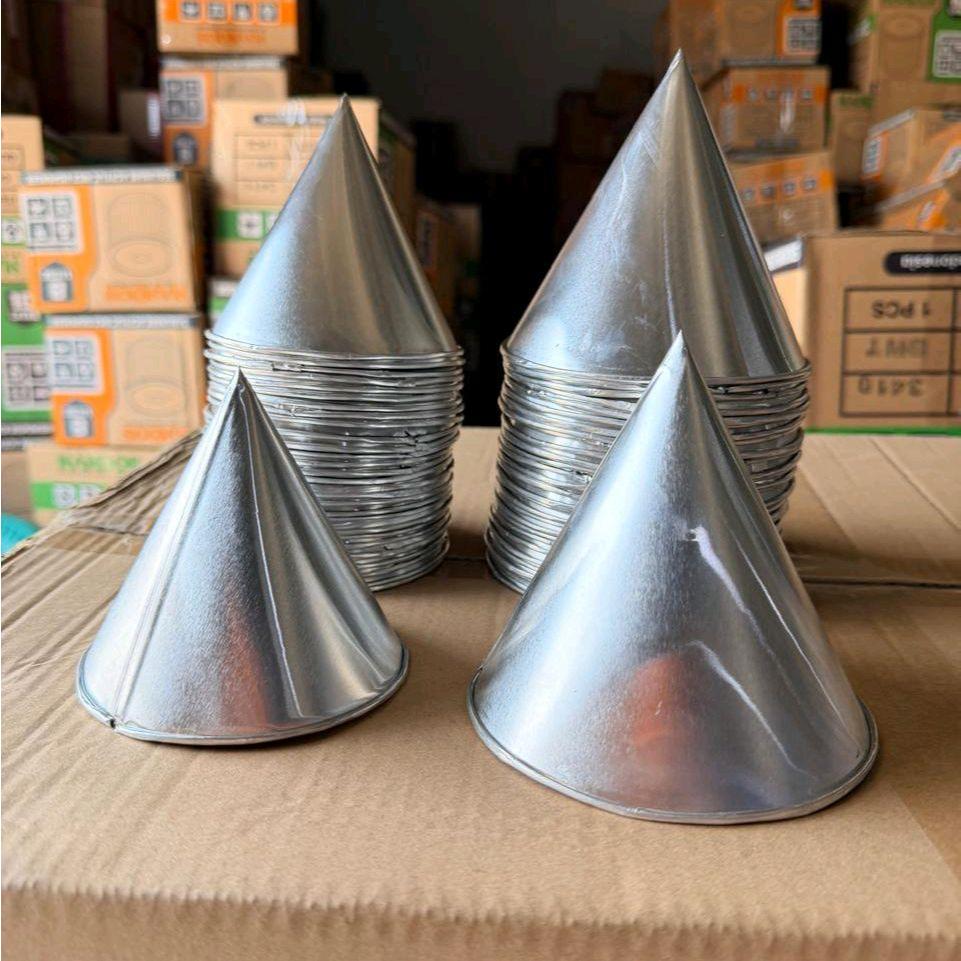 CETAKAN TUMPENG MINI DIAMETER 10 CM & 12 CM / CETAKAN TUMPENG KERUCUT ALUMINIUM