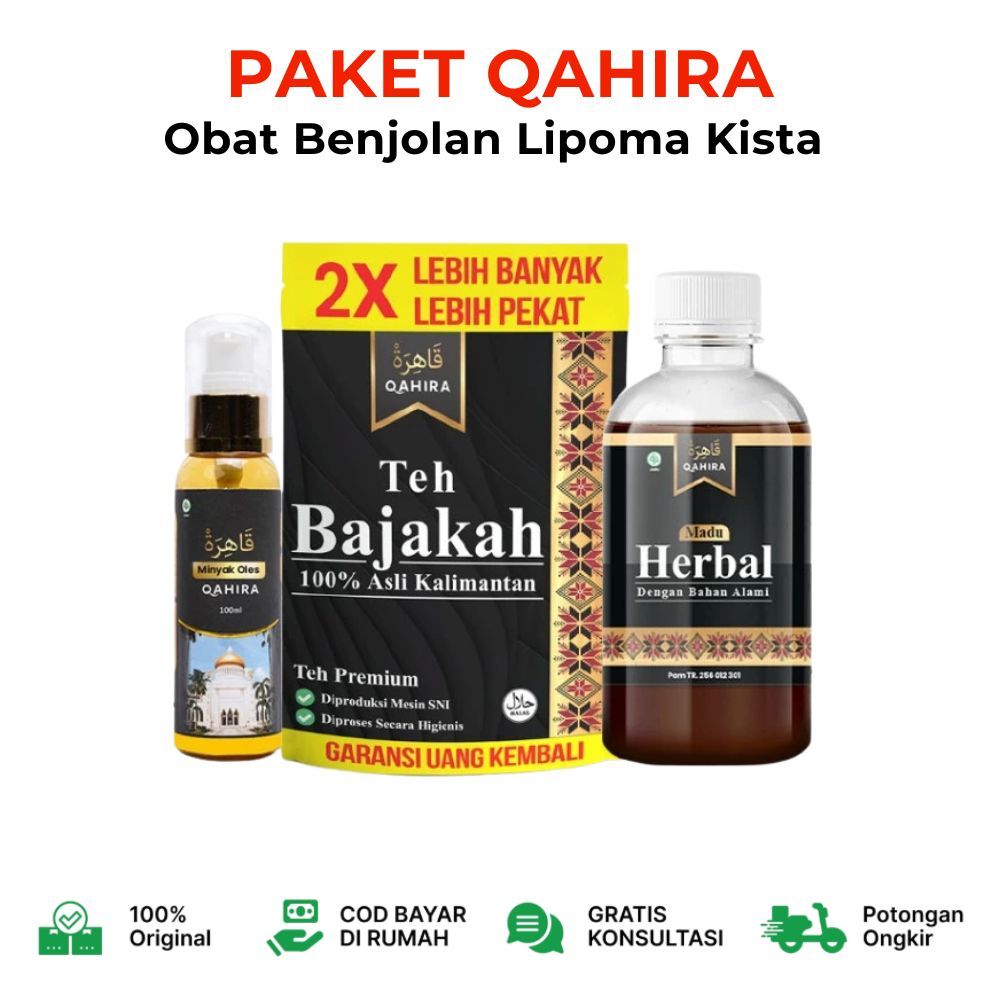 QAHIRA Obat Penyembuhan Benjolan Leher Lipoma Reaksi Cepat Perawatan Luar Dalam