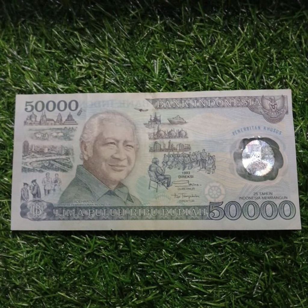 uang lama 50000 polimer 1993 asli murah