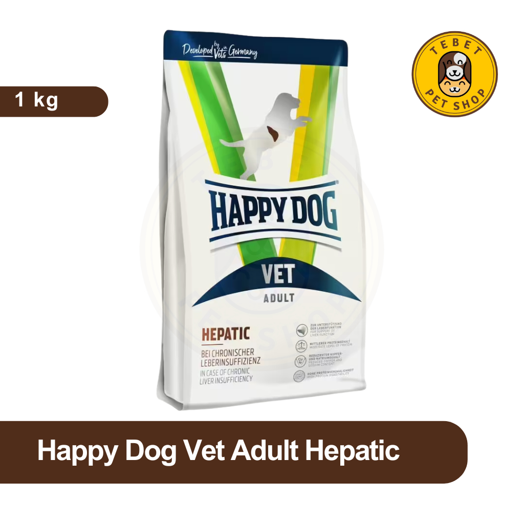 Happy Dog Vet Hepatic 1Kg Dry Food Mengobati Hati