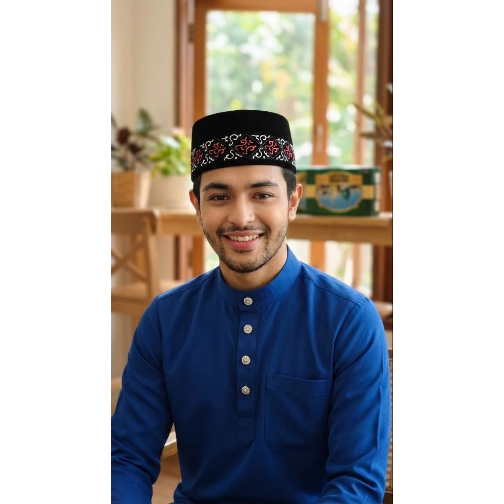 Songkok-Peci Motif Pintu Aceh / Songkok-Peci Bordir AC Baldu